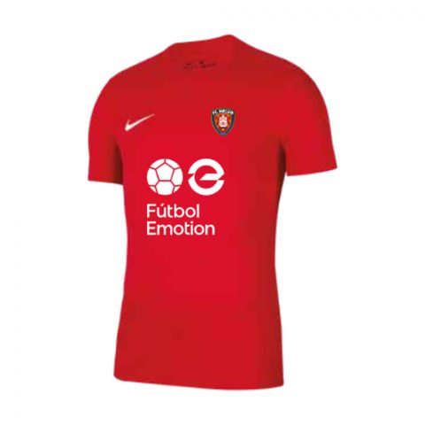 Maillot d'entraînement rouge de l'école de foot du FC Melun