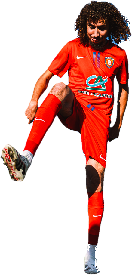 Joueur du FC Melun en jonglage